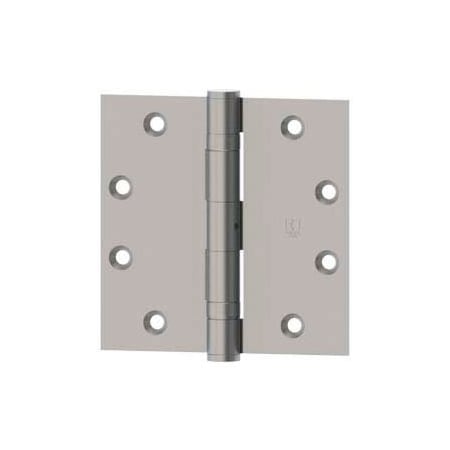 Hager Companies Bb1191 Full Mortise, Five Knuckle, Ball Bearing, Standard Weight Hinge 4.5" X 4.5" Us32d Etw4 1191B0045004532D00N